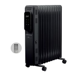 Ηλεκτρικό καλοριφέρ λαδιού TUYA Smart Wi-Fi με 11 φέτες μεγάλου μεγέθους & λειτουργεία χρονοδιακόπτη σε μαύρο χρώμα