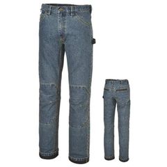 Παντελόνι εργασίας από stretch denim βαμβακερό Στενή γραμμή