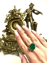 Δαχτυλιδι 18k με Σμαράγδι-thumb-1
