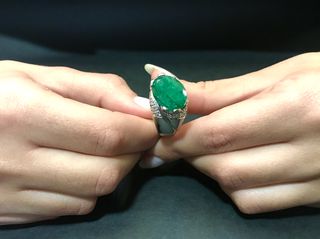 Δαχτυλιδι 18k με Σμαράγδι-thumb-5