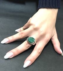 Δαχτυλιδι 18k με Σμαράγδι-thumb-7