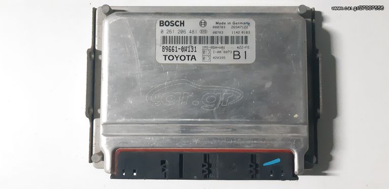 ΕΓΚΕΦΑΛΟΣ ΚΙΝΗΤΗΡΑ TOYOTA COROLLA 00-02 VVTi, 4ZZ-FE, 89661-0W131, BOSCH 0 261 206 481, 896610W131, 0261206481