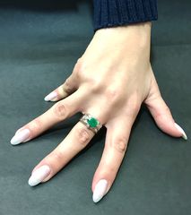 Δαχτυλιδι 18k με Σμαραγδι-thumb-3