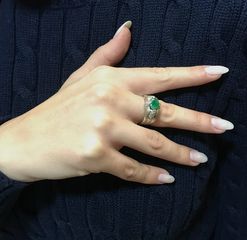 Δαχτυλιδι 18k με Σμαραγδι-thumb-4