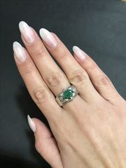 Δαχτυλιδι 18k με Σμαραγδι-thumb-5