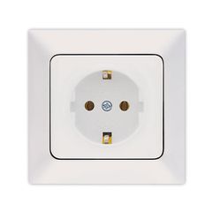 Πρίζα σούκο 16A 250V σε λευκό χρώμα NE-AD