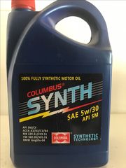 Λάδι συνθετικό COLUMBIA SAE 5W/30 100% FULLY SYNTHETIC 4L MADE IN ITALY