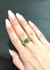 Δαχτυλιδι 18k με Σμαραγδι-thumb-6