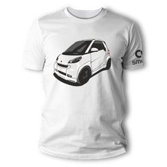 TS19619 Μπλουζάκι Smart ForTwo 451 Brabus Color 100% βαμβακερά σε διάφορα χρώματα .