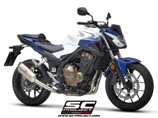 Sc Project  Εξάτμιση Τελικό SC1-M Titanium/Carbon End Honda CB 500 F/X/R 2018 - 2020 Euro4