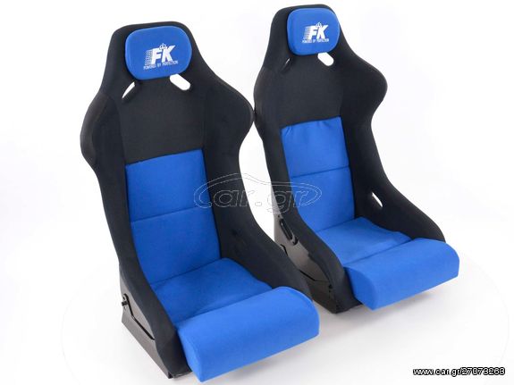 ΚΑΘΙΣΜΑ ΣΤΑΘΕΡΟ ΜΕ ΠΛΑΣΤΙΚΗ ΒΑΣΗ Sportseat Set Evolution fabric blue/black  www.eautoshop.gr  TIMH TEMAXIOY