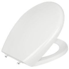 Κάλυμμα Λεκάνης Universal 36x41-45cm Οπές 12-27cm Λευκό Πλαστικό Soft Close με Αποσπώμενα Στηρίγματα Elvit 0304