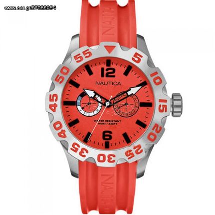 Ρολόι Nautica BFD 100 Red Dial & Red Resin Strap - A16602G A16602G