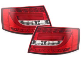 ΦΑΝΑΡΙΑ ΠΙΣΩ LED Audi A6 Limousine 2004-2008 Red/Crystal Factory LED