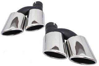 ΕΞΑΤΜΙΣΕΙΣ Exhaust Muffler Tips Tail Pipes Audi A3 A4 A5 A6 A7 A8 to S3 S4 S5 S6 S7 S8 SQ3 SQ5 S-Design