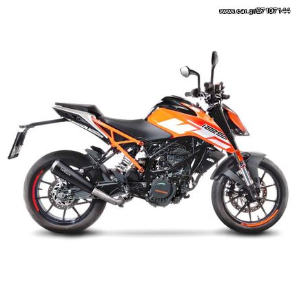 Leovince Εξάτμιση Τελικό GP One Evo Black S.Steel KTM 125/200/390 Duke //RC 390 2017 - 2020