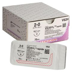 Ράμμα μέσης απορρόφησης Vicryl Rapide Ethicon 2-0 36mm 1/2c V9450