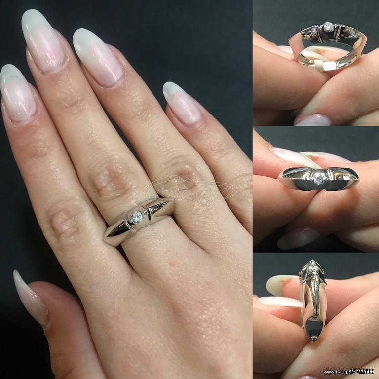 Δαχτυλιδι 18k με Μπριγιάν