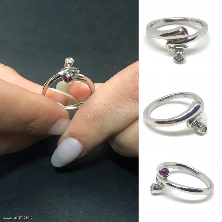 Δαχτυλιδι 18k με Μπριγιάν