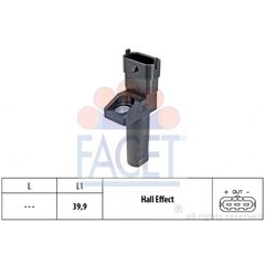 Αισθητήρας στροφών-παλμοδότης FACET 90654 Mercedes-Benz C-Class SW S204 1800cc C200 CGI 184ps M271860 2007 2008 2009 2010 2011 2012 2013 2014 (5175763AA,68039478AC,K05175763AA,K05175763AB,K68039478AA,