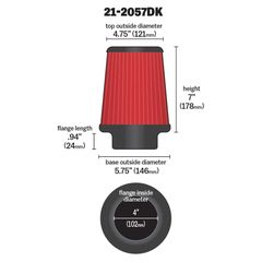AEM DRYFLOW AIR FILTER Φ102-thumb-1