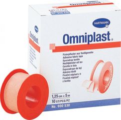 Ταινίες αυτοκόλλητες υφασμάτινες Omniplast 1,25cm x 5m 900440