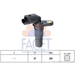 Αισθητήρας στροφών-παλμοδότης FACET 90536 Renault Grand Modus 1600cc 112ps K4M800 2004 (8200244869,8200412638,8200428137,8200647559,8200647559)