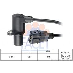 Αισθητήρας στροφών-παλμοδότης FACET 90297 Volkswagen Passat 1800cc Syncro 4motion 125ps ADR 1996 1997 1998 1999 2000 (048906433,050906433,050906433)