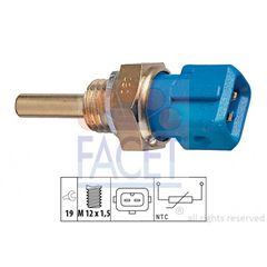 ΒΑΛΒΙΔΑ ΘΕΡΜΟΚΡΑΣΙΑΣ 3301 FACET 73128 Isuzu Trooper 2600cc 116ps 4ZE1 1987 1988 1989 1990 1991 (19532110100000,5972332,60513205,60800167,9946866,1709967)