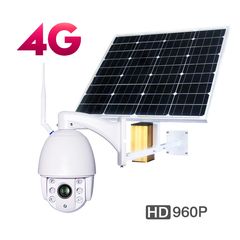 Κάμερα 3G/4G Internet με ηλιακό πάνελ, μπαταρίες, εφαρμογή σε κινητά App, IP Cloud server P2P, περιστρεφόμενη