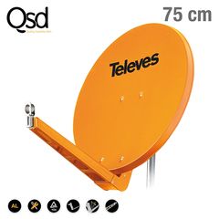 Televes 7902 κάτοπτρο QSD 75cm aluminium πορτοκαλί