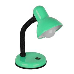 GloboStar® STUDENT GREEN 01533 Μοντέρνο Επιτραπέζιο Φωτιστικό Γραφείου Μονόφωτο Μεταλλικό Πράσινο Λευκό με Διακόπτη ΟN/OFF Φ12 x Υ32cm - 01533