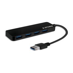 Nod USB 3 Hub 4-Port Aluminium Black