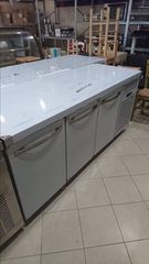 Ψυγείο Πάγκος Συντήρηση με 3 πόρτες GN με ψυκτικό μηχάνημα 1.84x70x85