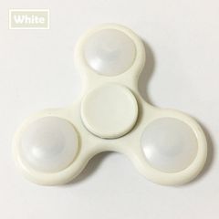 Αγχολυτικό παιχνίδι Fidget Spinner LED 3 Leaves - Λευκό