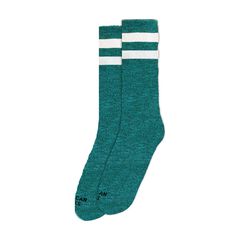 ΚΑΛΤΣΕΣ American Socks Mid High Turquoise Noise, double striped