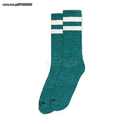 ΚΑΛΤΣΕΣ American Socks Mid High Turquoise Noise, double striped