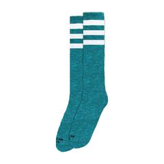 ΚΑΛΤΣΕΣ American Socks Knee High Turquoise Noise, triple striped