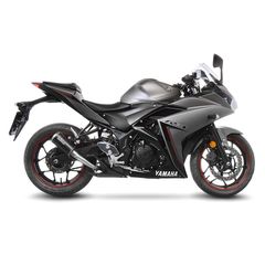 Leovince Tελικό Εξάτμισης LV 10 Black S.Steel Yamaha MT-25/MT-03/R-25/R3 2015 - 2020 Racing Version
