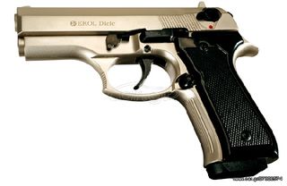 EKOL DICLE SATIN 9mm Πιστόλι αντίγραφο starter pistol-ισχυρού κρότου Σηματοδοσίας με ΔΩΡΟ 1 κουτί αβολίδωτα Σηματοδοσίας (50 τμχ) ΒΛΕΠΕ ΣΗΜΑΝΤΙΚΗ ΠΡΟΕΙΔΟΠΟΙΗΣΗ ΑΣΦΑΛΕΙΑΣ ΠΕΛΑΤΩΝ