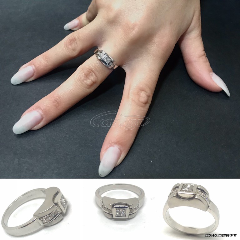 Δαχτυλιδι 18k με Μπριγιάν