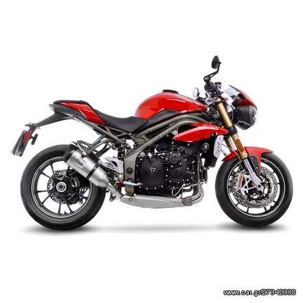 Leovince Tελικό Εξάτμισης Factory S S.Steel/Carbon End Triumph Speed Triple 1050 2016 - 2017