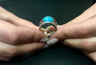 Δαχτυλιδι 18k με Τυρκουαζ-thumb-2