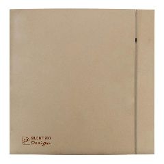 Εξαεριστήρας λουτρού SILENT DESIGN 200 CZ σαμπανί χρώμα με παροχή αέρα 175m³/h 16w Φ116 και αντικραδασμική τεχνολογία