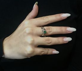 Δαχτυλιδι 18k με Σμαράγδι-thumb-8