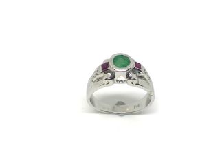 Δαχτυλιδι 18k με Σμαράγδι-thumb-12