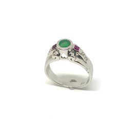 Δαχτυλιδι 18k με Σμαράγδι-thumb-14
