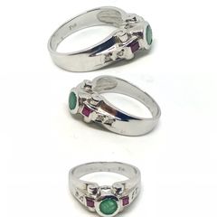Δαχτυλιδι 18k με Σμαράγδι-thumb-16