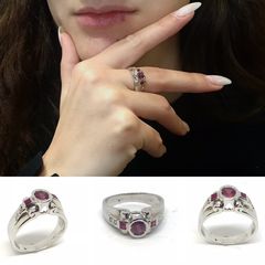 Δαχτυλιδι 18k με Ρουμπινια