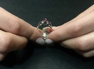 Δαχτυλιδι 18k με Ρουμπινια-thumb-4